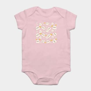 Cute Kawaii Popcorn Pattern Baby Bodysuit